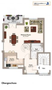 Grundriss Obergeschoss