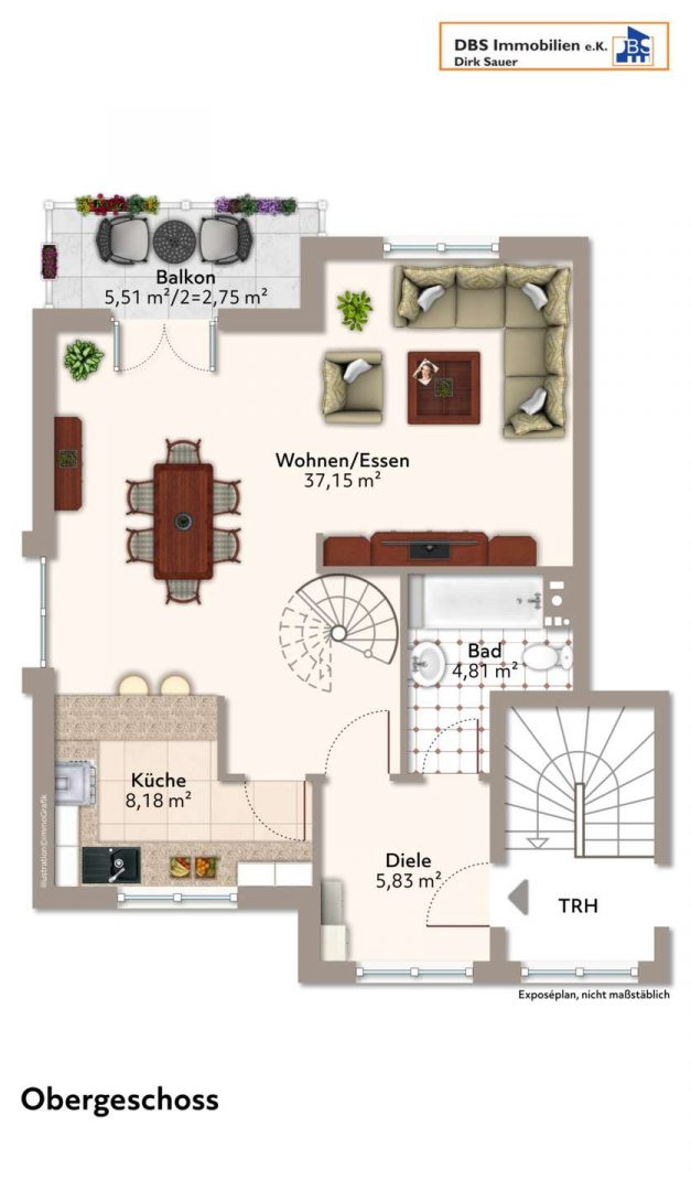 Grundriss Obergeschoss