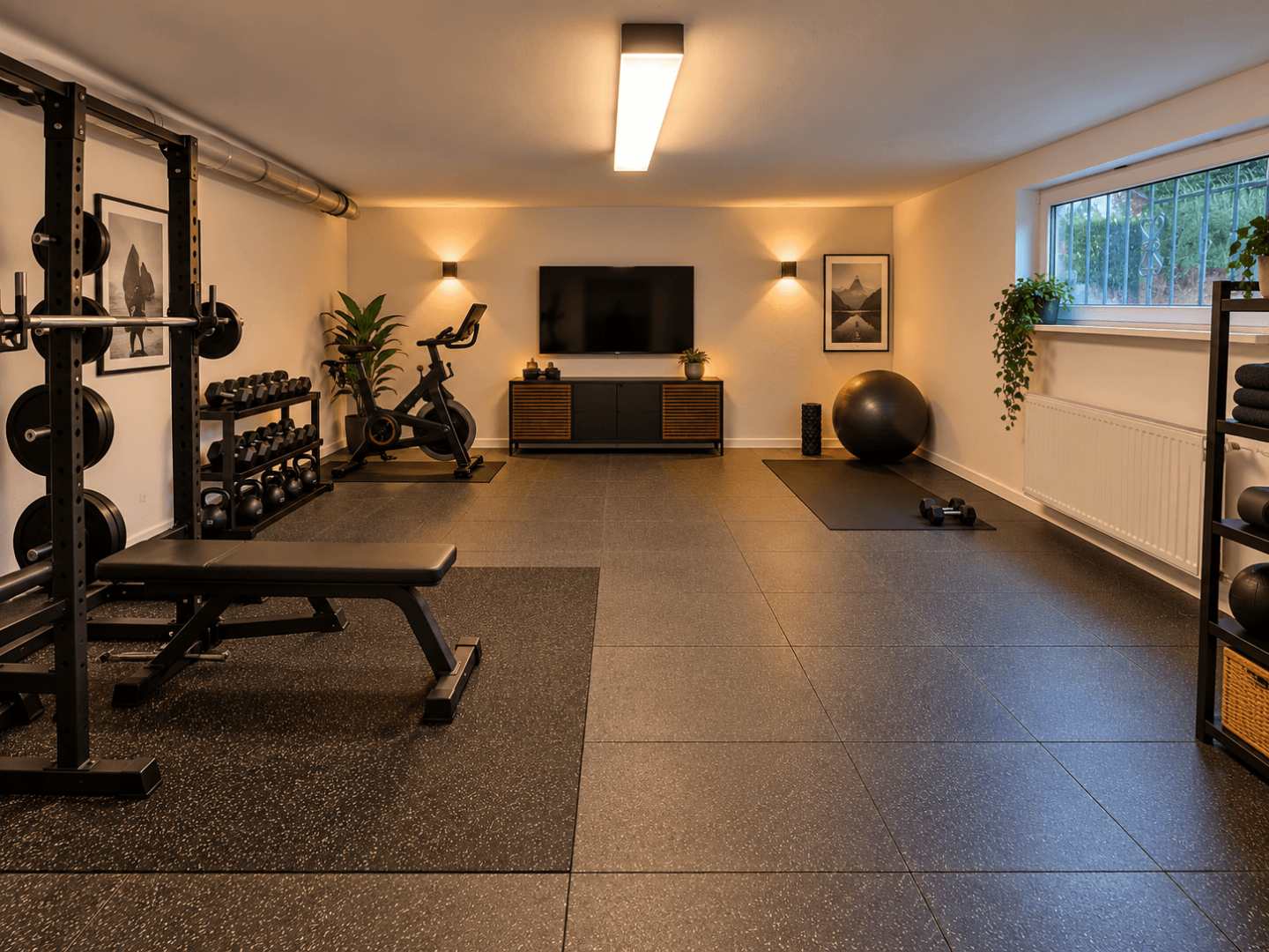 Fitnessraum (KI generiert)